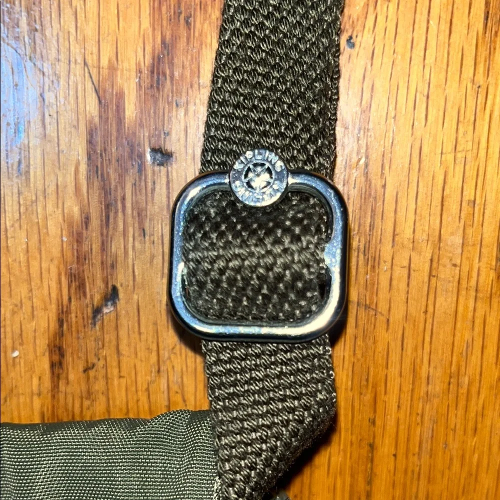 Kipling Olive Green Adjustable Crossbody Organizer Bag - Picture 12 of 15